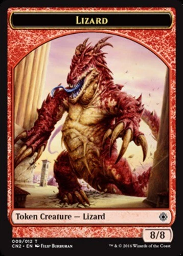 Lizard Token ~ Moderately Played Conspiracy 2: Take the Crown MTG Magic Ultimate - Image 1 of 1