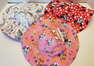 Girls Floppy Sunhat. Ages 4-8. UV Protection. Paw Patrol, Minnie Mouse, more NEW - Picture 1 of 6