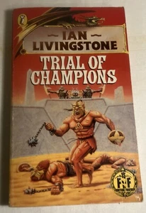Trial of Champions Fighting Fantasy #21 1986 Ian Livingstone Black Dragon IDBS - Picture 1 of 14