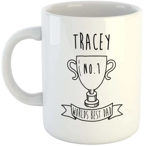 Tracey - Worlds Best Dad Mug, Fathers Day Gift - Bild 1 von 1