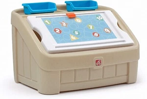 Kids Toy Storage Organizer Bin Playroom Container Chest Children w/ Safe Art Lid - Picture 1 of 5