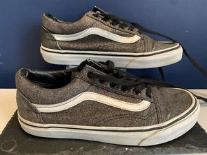 vans glitter trainers Size 5 Black - Picture 1 of 6
