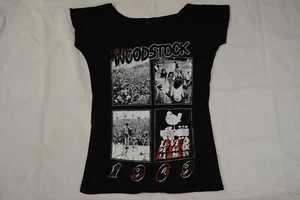 Woodstock Festival 1969 Crowd Scène Affiche T-Shirt Neuf Official Rare - Picture 1 of 2