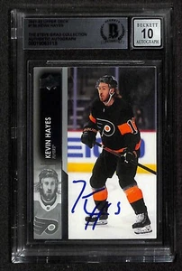 Kevin Hayes Signed 2021-22 Upper Deck BECKETT AUTO 10 Grad Collection Flyers - Bild 1 von 3