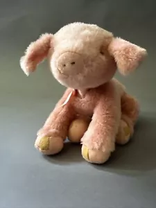 Bunnies By The Bay Peluche Maialino 12" Bambino Maiale Rosa Coda Riccia Floppy Lovey - Foto 1 di 4