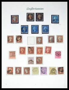 Lot 40483 Used stamp collection Great Britain 1840-1935 on albumpages. - Picture 1 of 9
