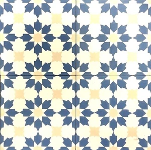 Parisian Encaustic 8x8 Honed Finish Cement Wall Patterned Tile Floor Kitchen - Picture 1 of 2