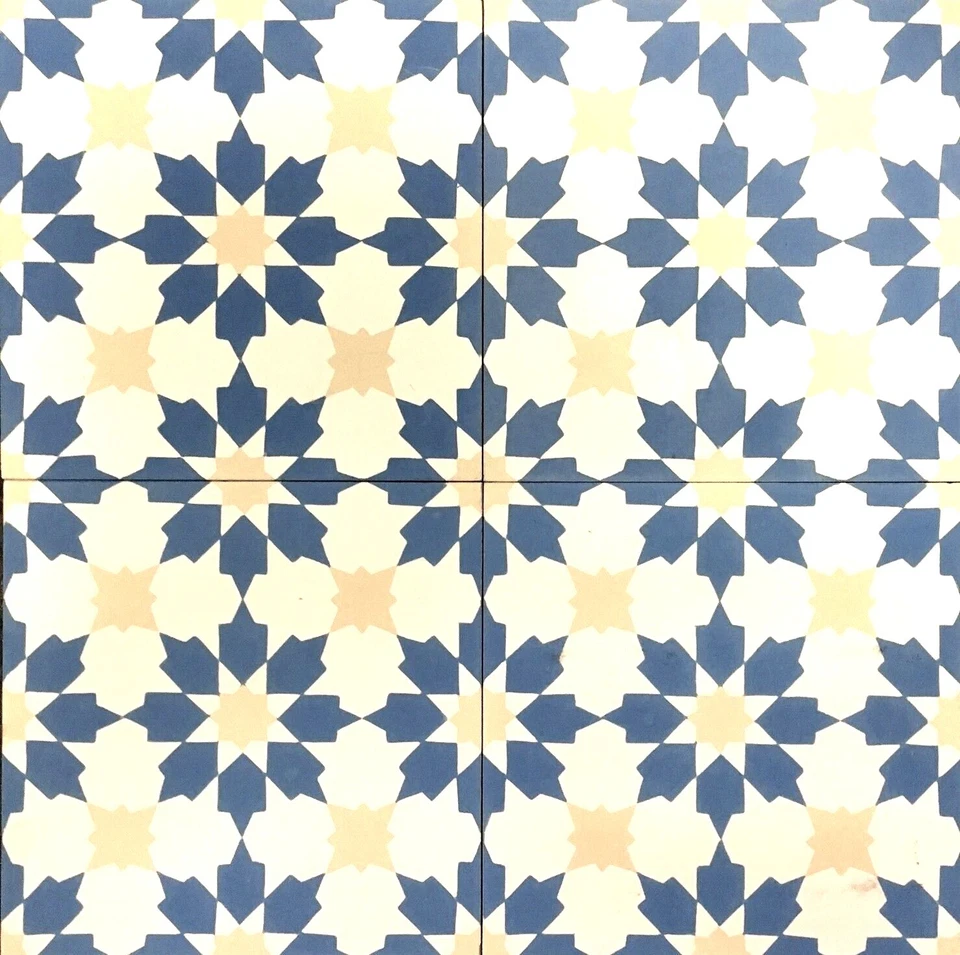 Encáustica parisina 8x8 acabado pulido cemento pared piso azulejo cocina Foto 1 de 2