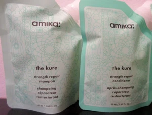 Amika The Kure Travel Set Shampoo Conditioner 2 oz Ea SALE HELPS DOGS CATS! - Picture 1 of 4