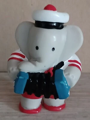 FIGURINE PVC PLASTOY 1996-BABAR- ARTHUR ET SON ACCORDÉON  - Photo 1/4