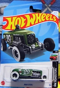 Hot Wheels 2024 Mainline Case N " Max Steel " HW Roadsters 1/5 - Picture 1 of 2