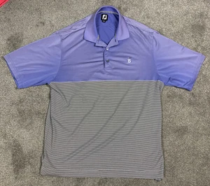 FootJoy FJ Men's Purple Stripped Golf Polo Shirt Large - Bild 1 von 9