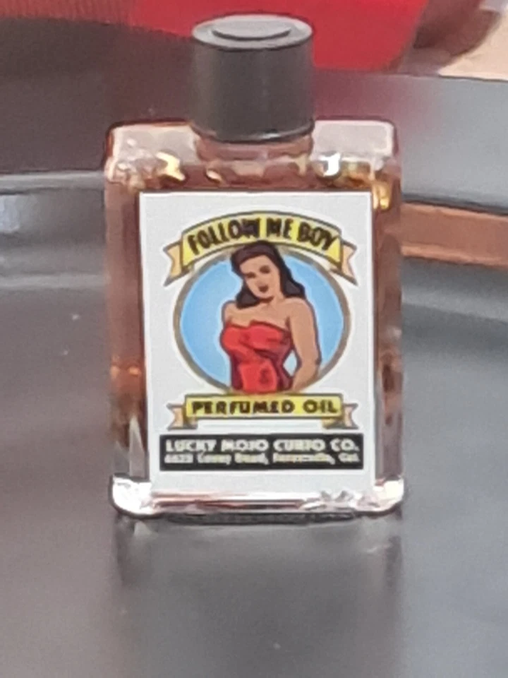 Aceite Lucky Mojo Curio Company: Follow Me Boy. Hoodoo. Haz que te persiga Foto 1 de 4