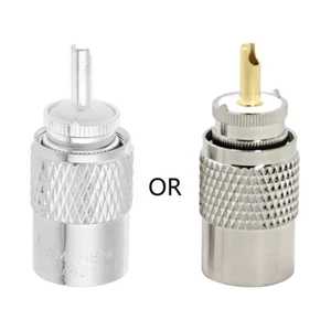 PL259 UHF Coax Connector Male Plugs for RG8X RG59 RG8 Coaxial Cable - Zdjęcie 1 z 7