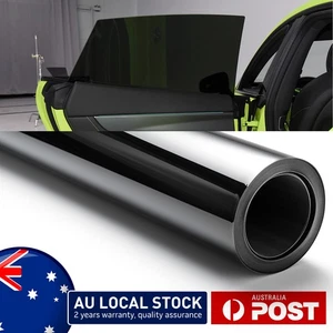 Black Window Film Heat Control Reflective Anti-UV Rays Glare One Way Mirror - Picture 1 of 25