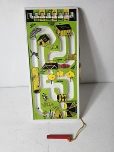 Vintage Tickle Bee magnetic maze game by Schaper circa 1956 dexterity toy - Picture 1 of 10
