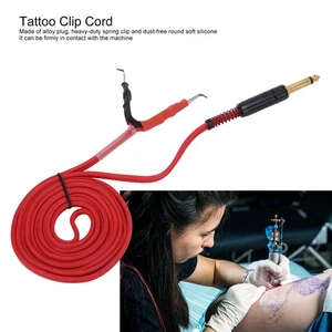 Professional Silicone Tattoo Machine Clip Cord Tattoo Power Supply Hook Line DGD - Picture 1 of 17