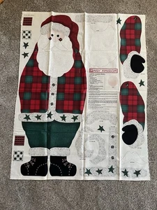 Daisy Kingdom Santa Door Panel Cut & Sew Fabric 3201 Vintage 1997 Christmas NOS - Picture 1 of 8