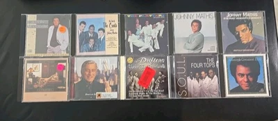 R&B/Pop 10 Cd Lot 4 Tops,platters,Mathis,Drifters,Crests,Manilow,Bennett,Barbera Foto 1 de 4