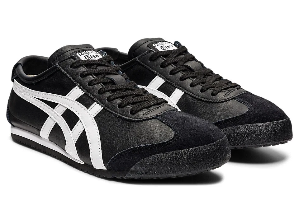 Auténtico Onitsuka Tiger MÉXICO 66 NEGRO BLANCO Low Top ¡Envío gratuito desde JAPÓN! Foto 1 de 4
