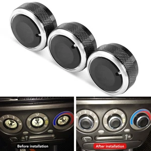 3pcs Car Air Conditioning Heat Control Switch AC Knob for Ford Focus 05-14 Black - Picture 1 of 6