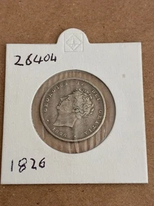 1826 George IV Shilling Silver Coin (26404) - Picture 1 of 2