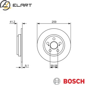 2x BRAKE DISC 0 986 479 766 FOR TOYOTA URBANCRUISER 1ND-TV 1.4L 1NR-FE 1.3L - Picture 1 of 6