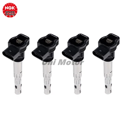 07K905715G 4X OEM NGK Ignition Coil For VW Beetle 2008-2010 Golf 2010-2014 2.0L - Image 1 of 4