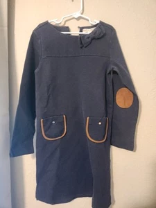 Hope and Henry Navy Quilted Ponte Riding Dress Girls Size 10 - Picture 1 of 3