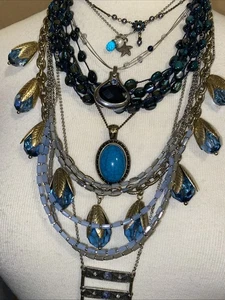 Junk Jewelry Necklace Lot Vintage & Modern Wear, Repair, Craft, Harvest - Picture 1 of 6