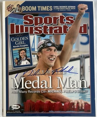Foto firmada por Michael Phelps 11x14 certificado de autenticidad JSA Juegos Olímpicos Natación Foto 1 de 3
