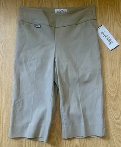 Joseph Ribkoff Pull On Split Cuff Capri Pants Sz 8 Comfort Relaxed Summer Staple - Picture 1 of 12