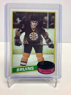 1980 Topps Hockey Ray Bourque Yellow Border Rookie Card - Image 1 of 2