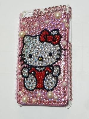 Rare Pink Hello Kitty Dazzled Diamond Snap On Case Cover For IPOD TOUCH 4th Gen - Image 1 of 3