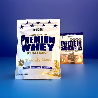 (40,98€/kg)Weider Premium Whey Ultrafiltrated Protein 500g+kostenlose Probe