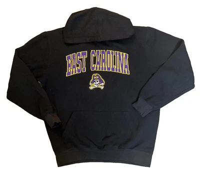 Sudadera con Capucha Pullover Manga Larga Logo de los Piratas de Carolina del Este Talla: Mediana Foto 1 de 4