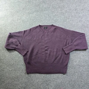 J Crew Sweater Womens Size Large Purple Merino Wool Knit Bishop Sleeve Capsule - Picture 1 of 9