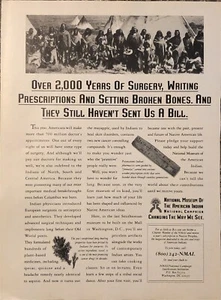 1994 National Museum American Indian PRINT AD Potawatomi Apotheker Vintage 1990er - Bild 1 von 5