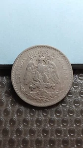 1925 M Mexico Silver 50 Centavos VF+ Y620 - Picture 1 of 2