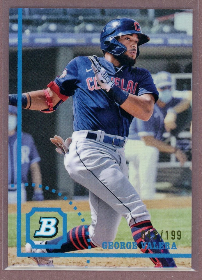 2022 Bowman Heritage Chrome Refractor #96 George Valera (Guardians)/199 - Image 1 of 1