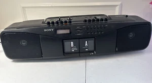 Sony CFS-W504 AM/FM Radio + Double Deck Cassette Playing/Recording Boombox Retro - Picture 1 of 6