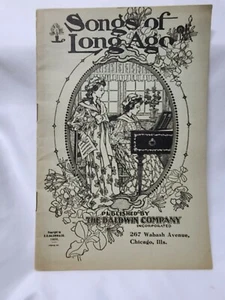 1905 Canzoni di molto tempo fa Baldwin Piano Company American Standards Pubblicità - Foto 1 di 9