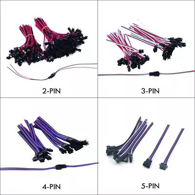 10-20Pcs 2/3/4/5/6pin Male Female JST SM Connector wire for rgb led strip light - Image 1 of 4