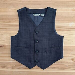 NWOT JANIE AND JACK Special Occasion Gray Suit Vest Size 18-24 Months