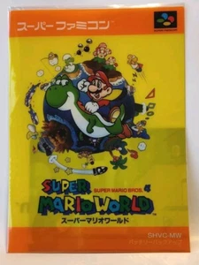 Nintendo Store Japan Exclusive Super Mario World Two-Pocket A4 Folder AUTHENTIC - Picture 1 of 6