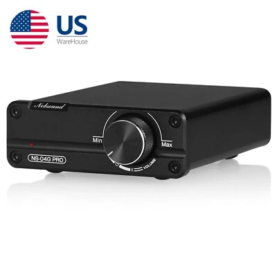 Nobsound Mini Digital Power Amplifier HiFi Stereo Home Desktop Audio Amp 100W*2 - Image 1 of 4