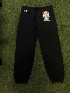 Pantalones deportivos negros Chrome Hearts exclusivos de colección 100 % auténticos talla grande - Imagen 1 de 16