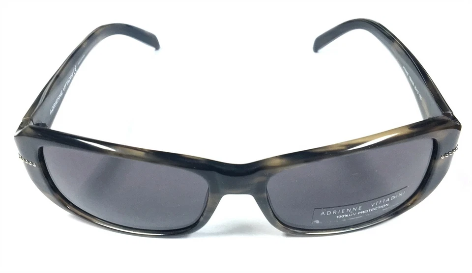 Gafas de sol Adrienne Vittadini 1564/58 rectangulares marco marrón con lentes moradas Foto 1 de 1