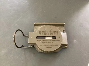 Vintage US Army Military Compass Magnetic Vietnam Era 1964 FSN 6605-846-7618 - Picture 1 of 6