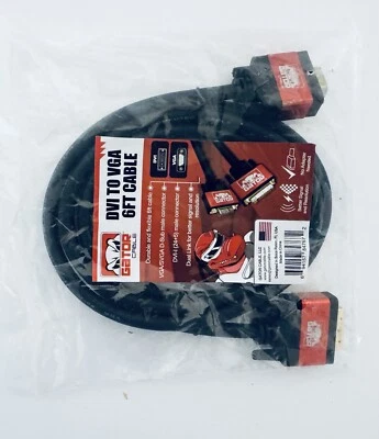 Gator Cable DVI to VGA 6 Ft Cable VGA/SVGA D-Sub Male Connector DVI-I (24+5) - Image 1 of 4